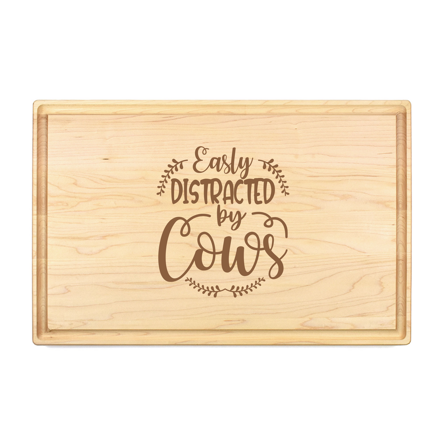 Easily Distracted By Cows Cutting Board - Premium Cutting Boards from Hipster Lasers - Just $90! Shop now at Hipster Lasers