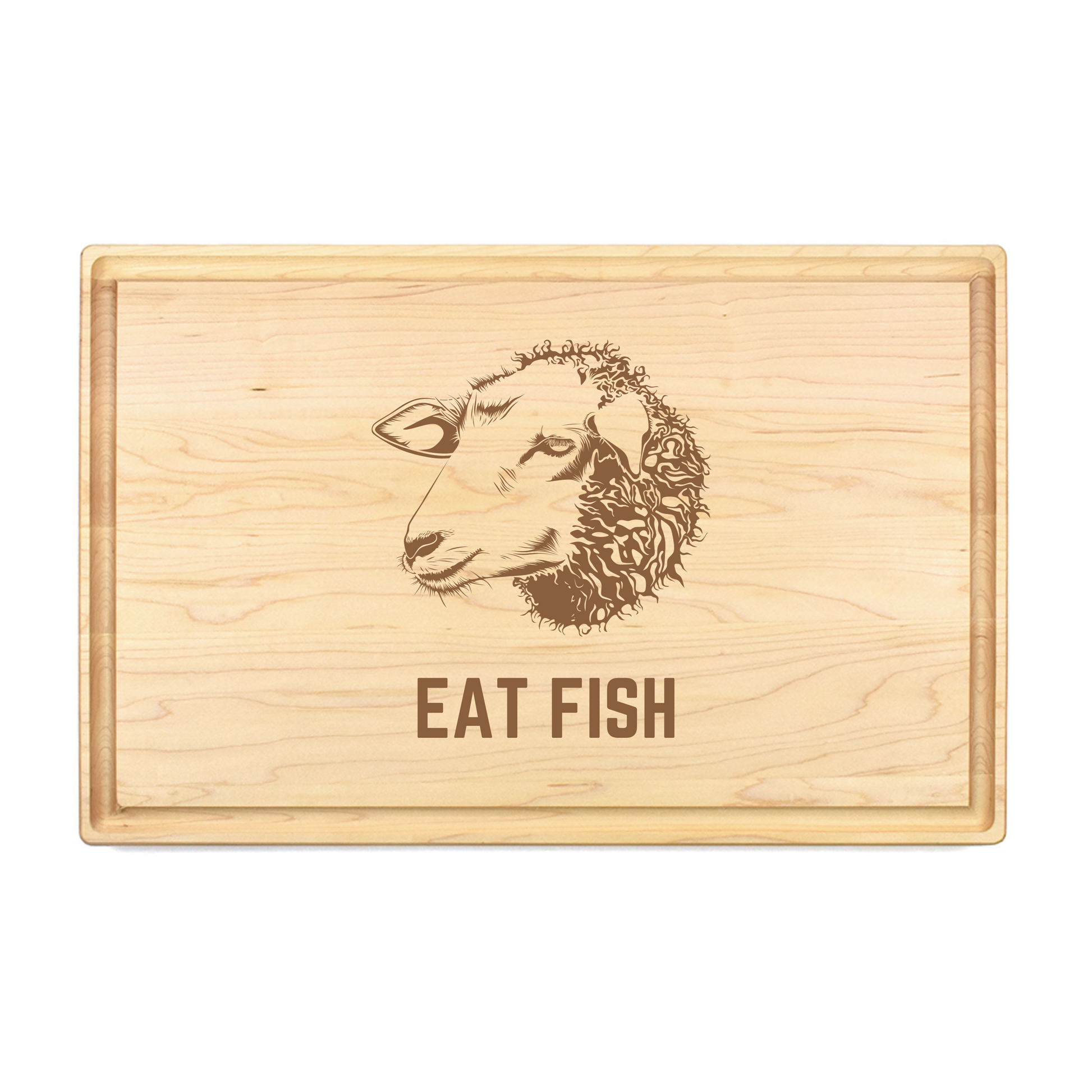 Eat Fish Cutting Board - Premium Cutting Boards from Hipster Lasers - Just $90! Shop now at Hipster Lasers
