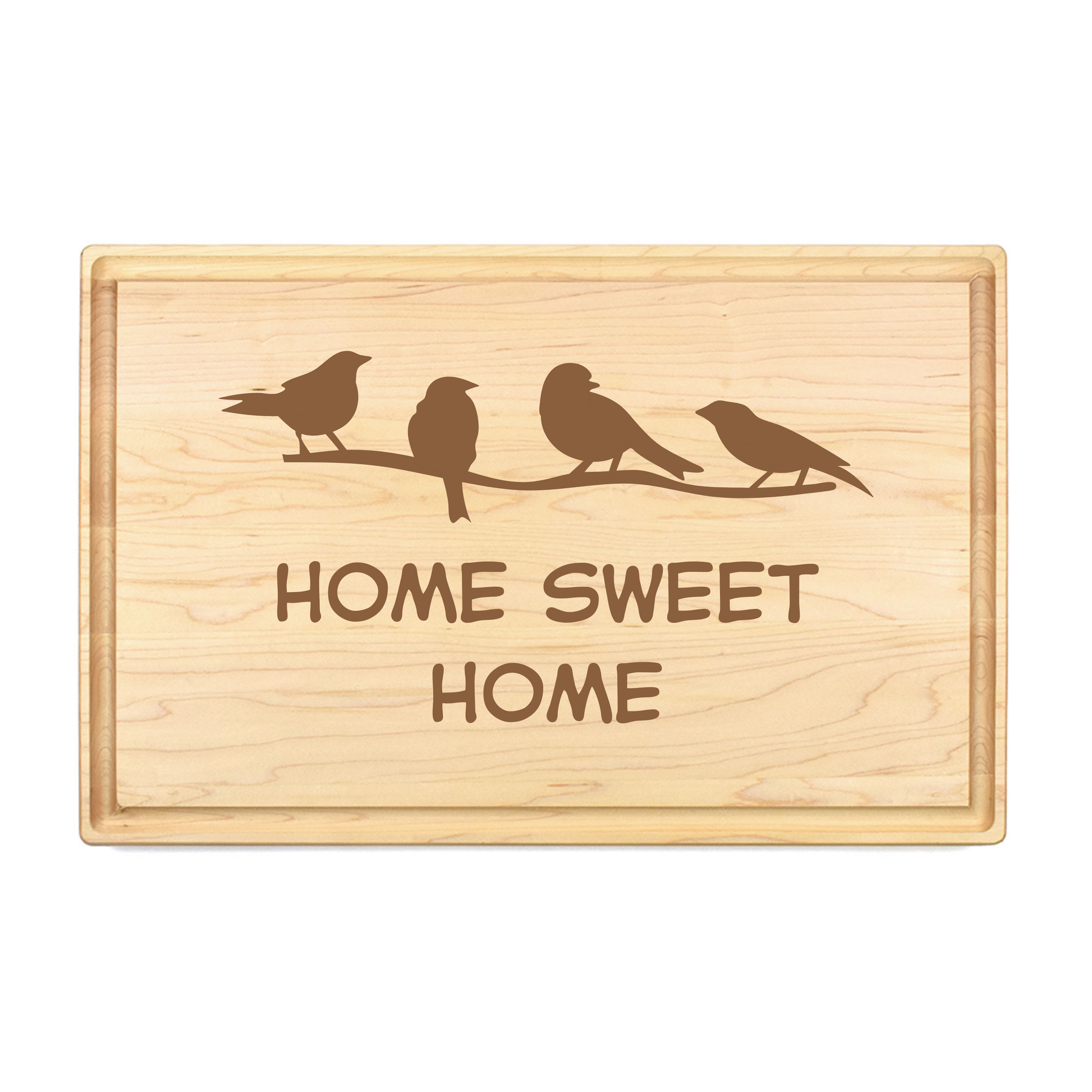 Home Sweet Birds Cutting Board - Premium Cutting Boards from Hipster Lasers - Just $90! Shop now at Hipster Lasers