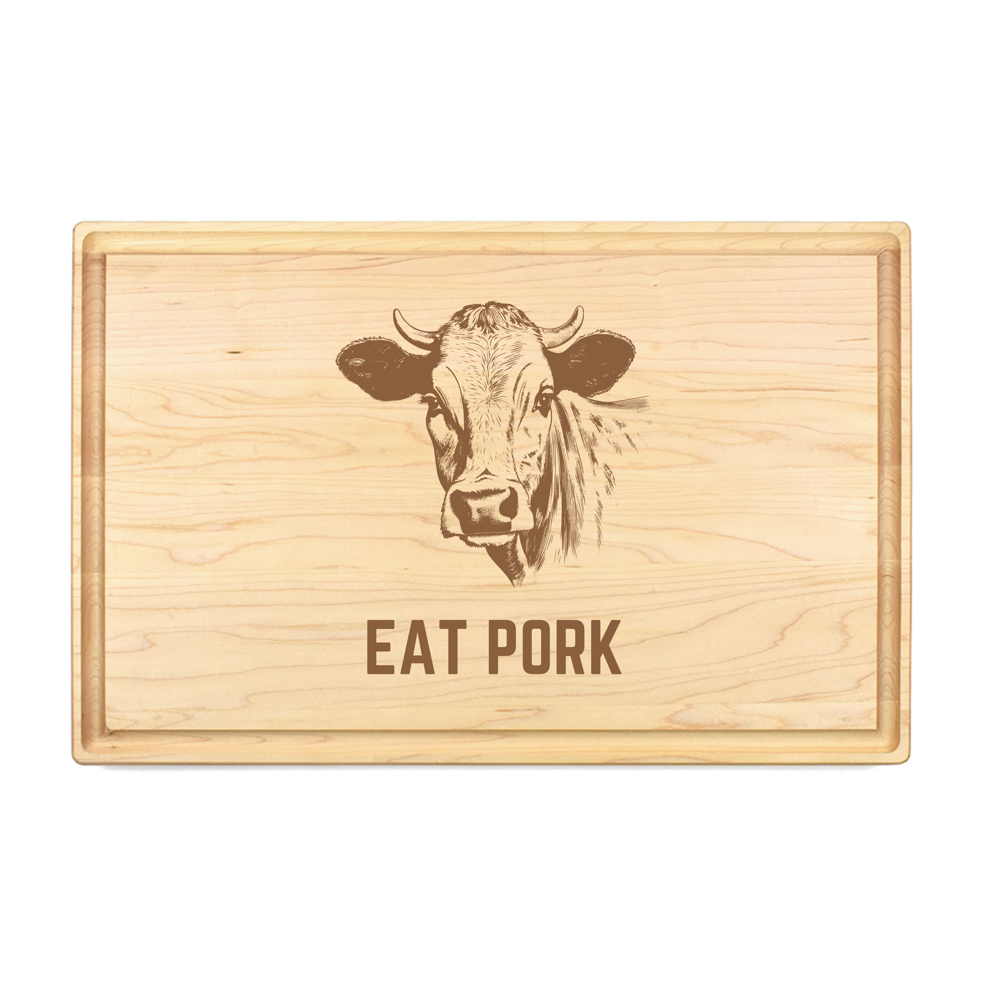 Eat Pork Cutting Board - Premium Cutting Boards from Hipster Lasers - Just $90! Shop now at Hipster Lasers
