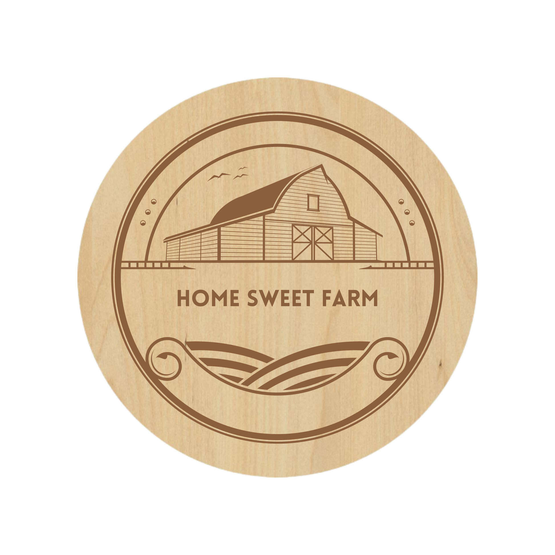 Home Sweet Farm Coasters - Premium Coasters from Hipster Lasers - Just $40! Shop now at Hipster Lasers