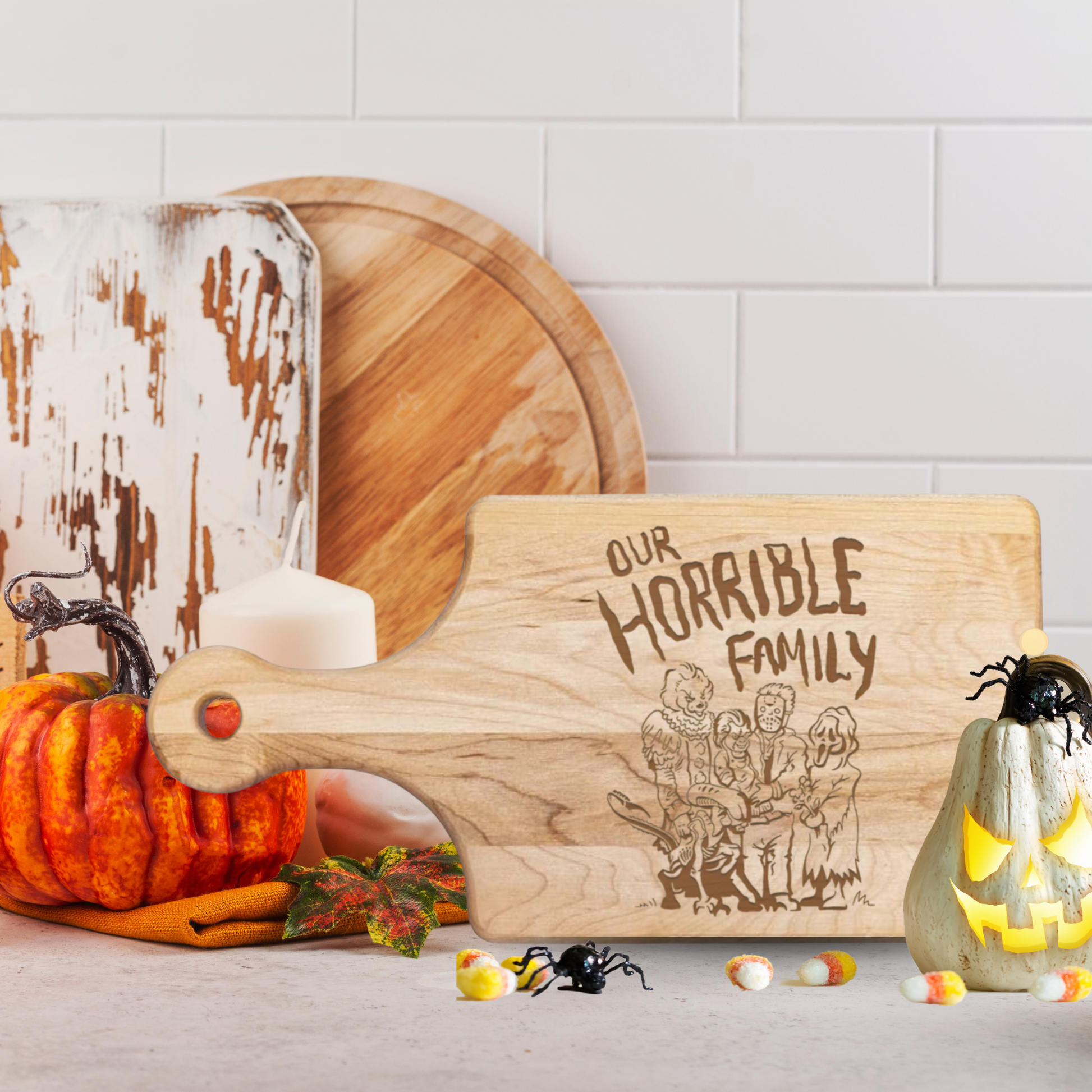 Horrible Family Cutting Board - Premium Cutting Boards from Hipster Lasers - Just $70! Shop now at Hipster Lasers
