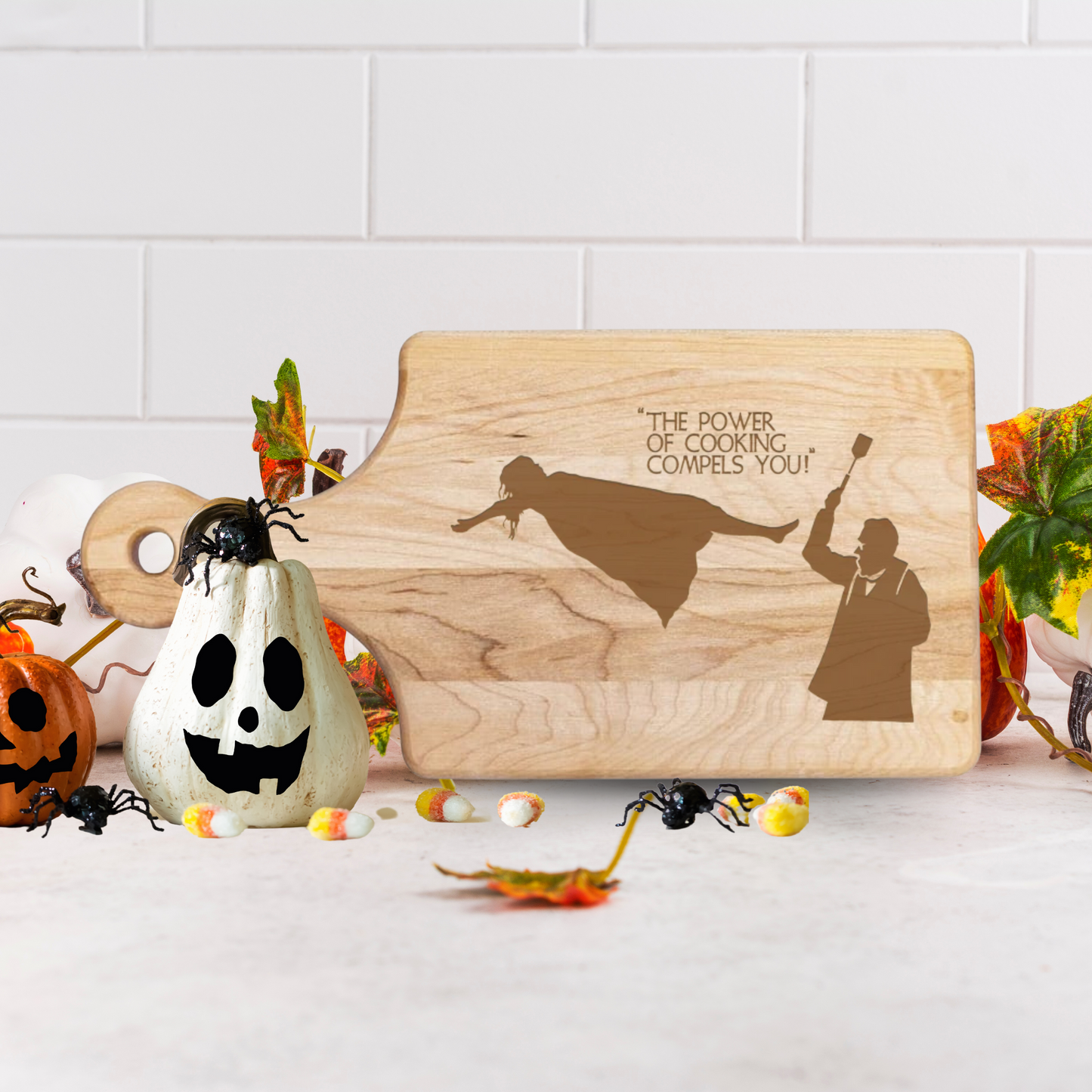 The Power Of Cooking Compels You Cutting Board - Premium Cutting Boards from Hipster Lasers - Just $40! Shop now at Hipster Lasers