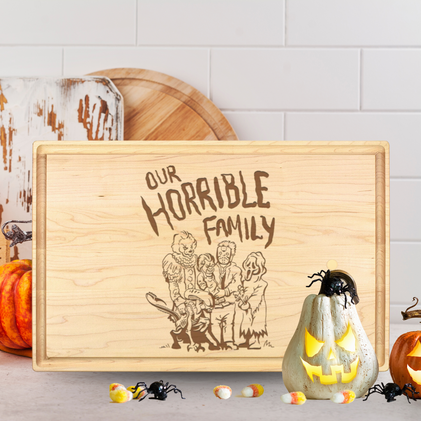Horrible Family Cutting Board - Premium Cutting Boards from Hipster Lasers - Just $70! Shop now at Hipster Lasers