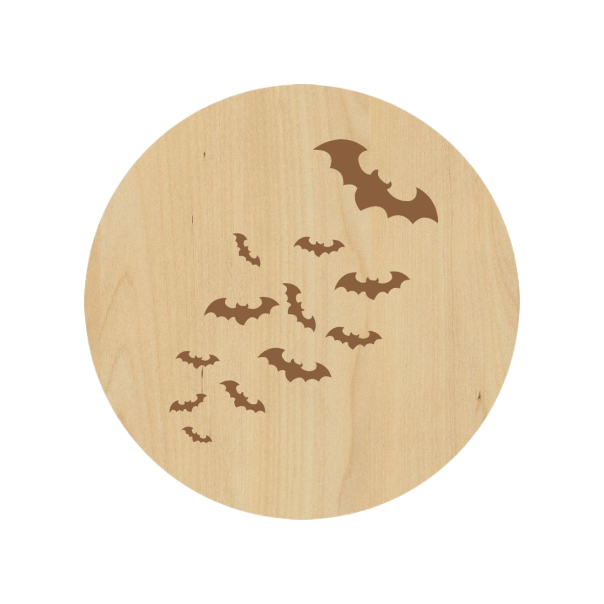 Bats in the Night Coaster Set - Premium Coaster from Hipster Lasers - Just $40! Shop now at Hipsterlasers