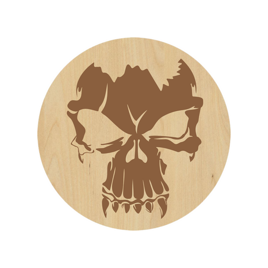 Horror Skull Coaster Set - Premium Coaster from Hipster Lasers - Just $40! Shop now at Hipsterlasers