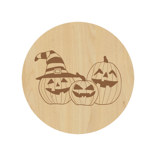 Happy Pumpkins Coaster Set - Premium Coaster from Hipster Lasers - Just $40! Shop now at Hipsterlasers