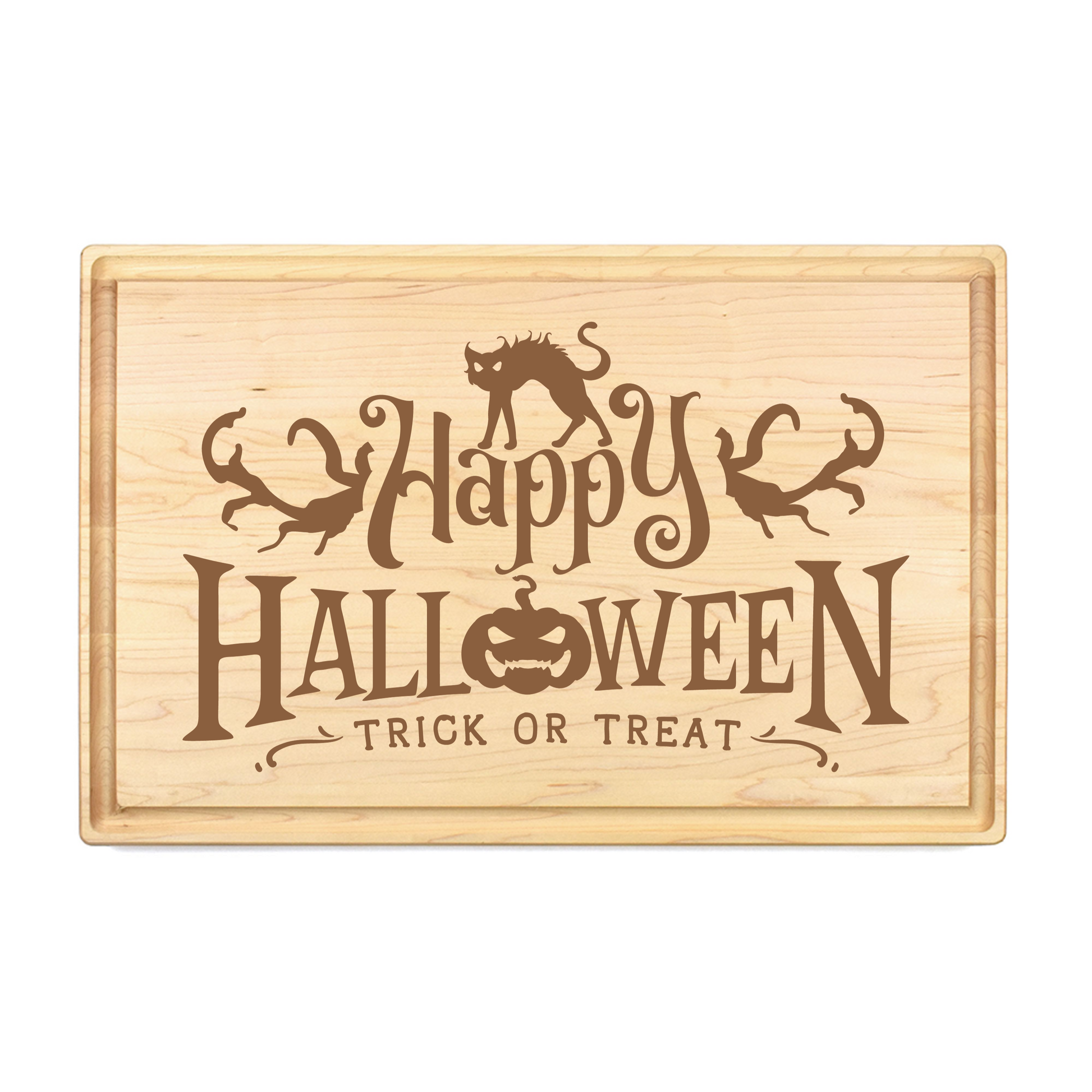 Happy Halloween Trick or Treat Cutting Board - Premium Cutting Boards from Hipsterlasers - Just $90! Shop now at Hipsterlasers