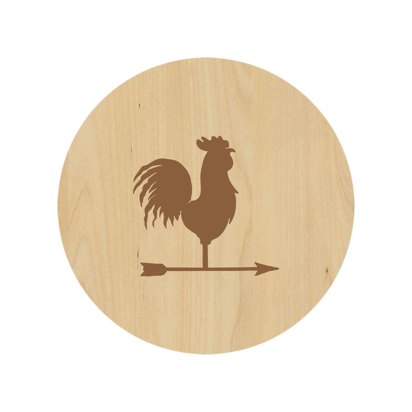 Rooster Vane Coaster - Premium Coasters from Hipster Lasers - Just $10! Shop now at Hipster Lasers