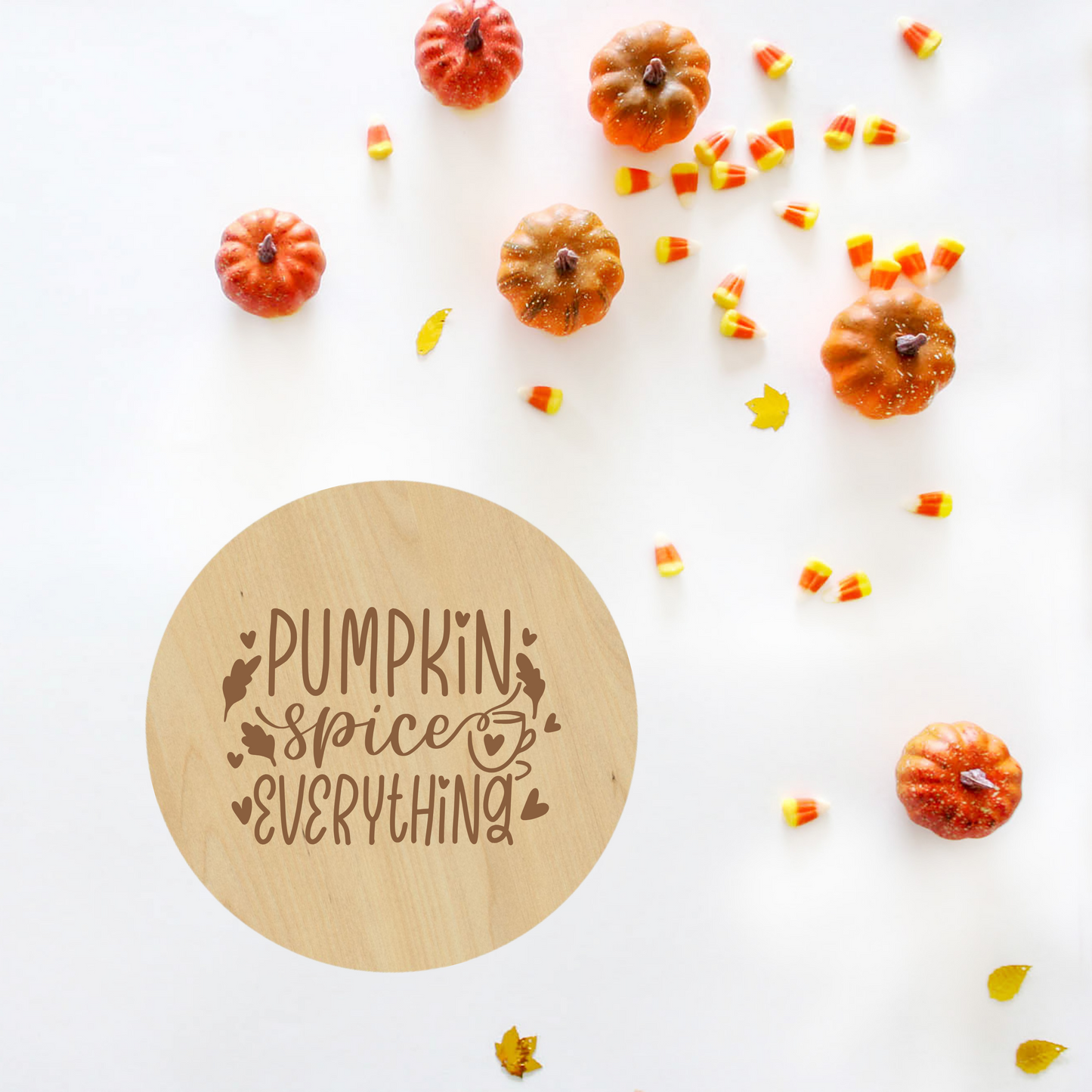 Pumpkin Spice & Everything Nice Coaster - Premium Coasters from Hipster Lasers - Just $10! Shop now at Hipster Lasers