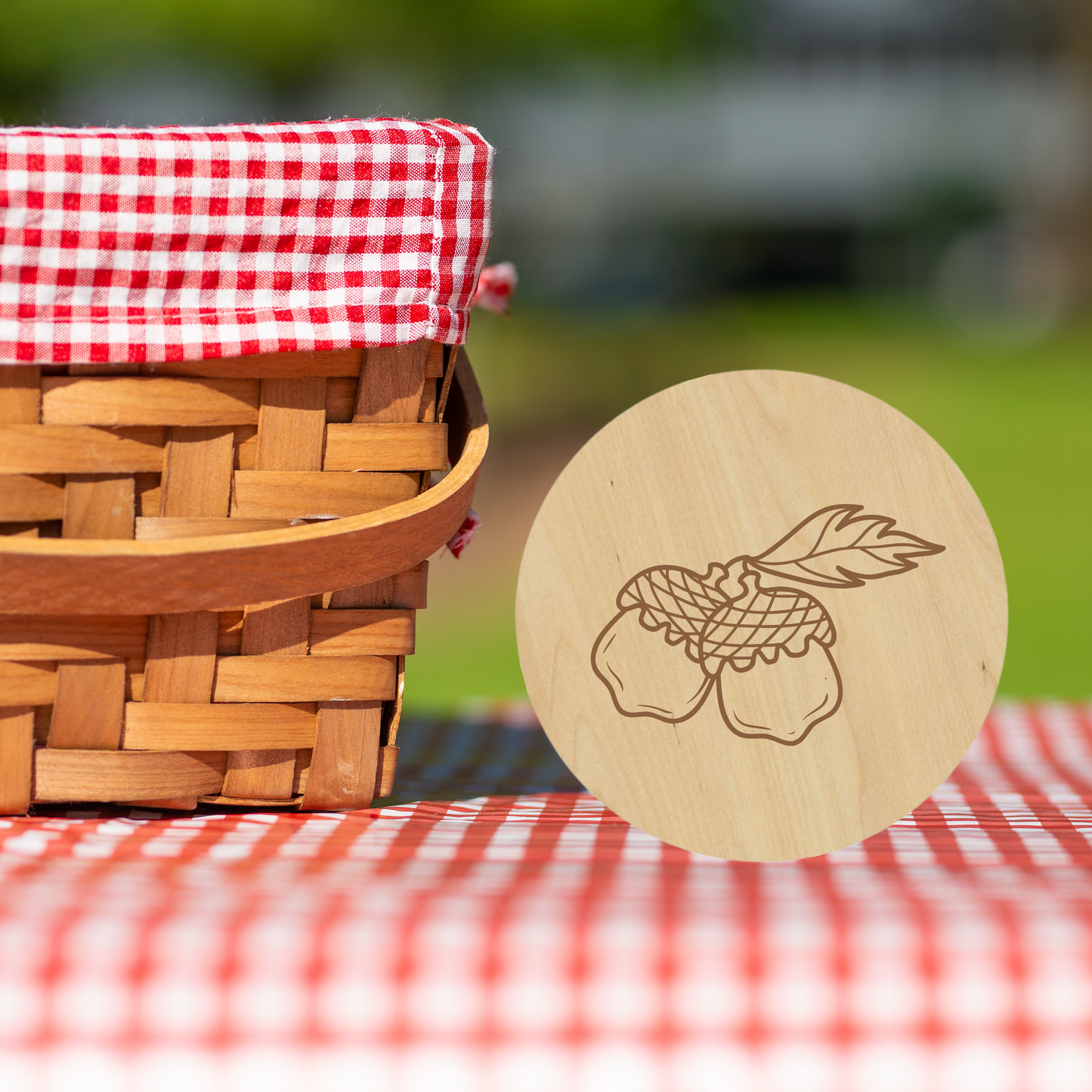 Acorn Love Coaster - Premium Coasters from Hipster Lasers - Just $10! Shop now at Hipster Lasers
