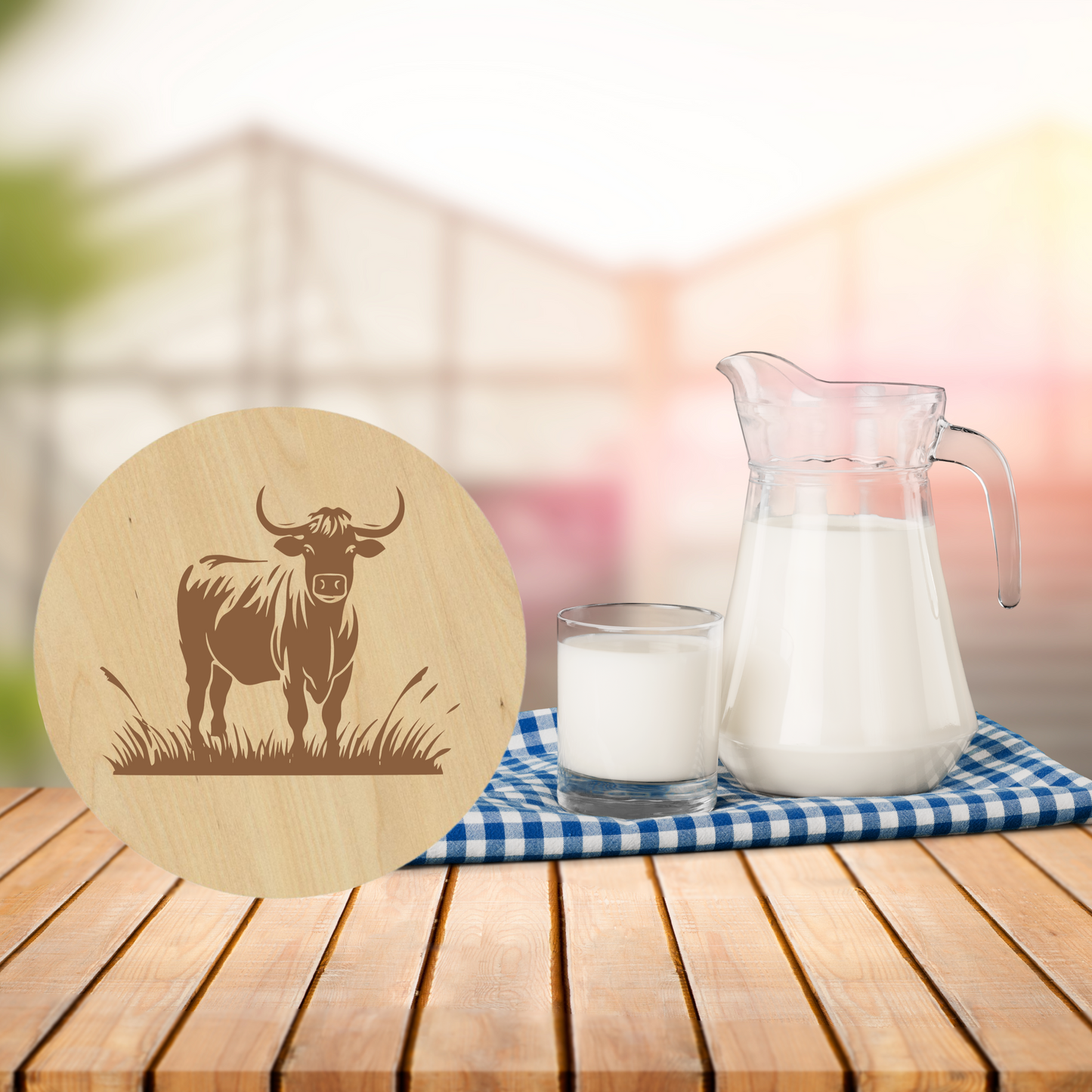Bovine Love Coasters - Premium Coasters from Hipster Lasers - Just $10! Shop now at Hipster Lasers
