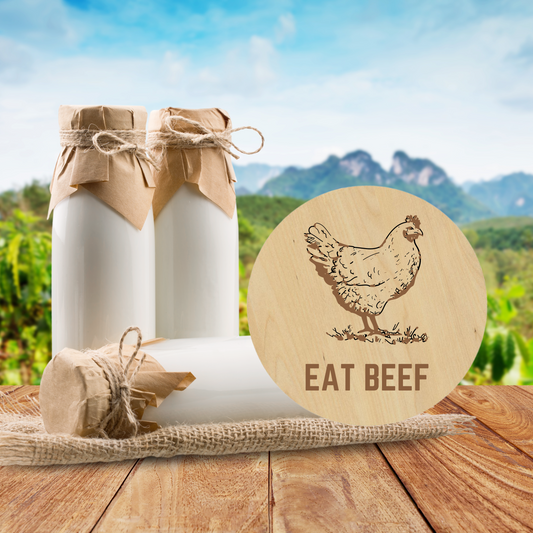 Eat Beef Coasters - Premium Coasters from Hipster Lasers - Just $10! Shop now at Hipster Lasers