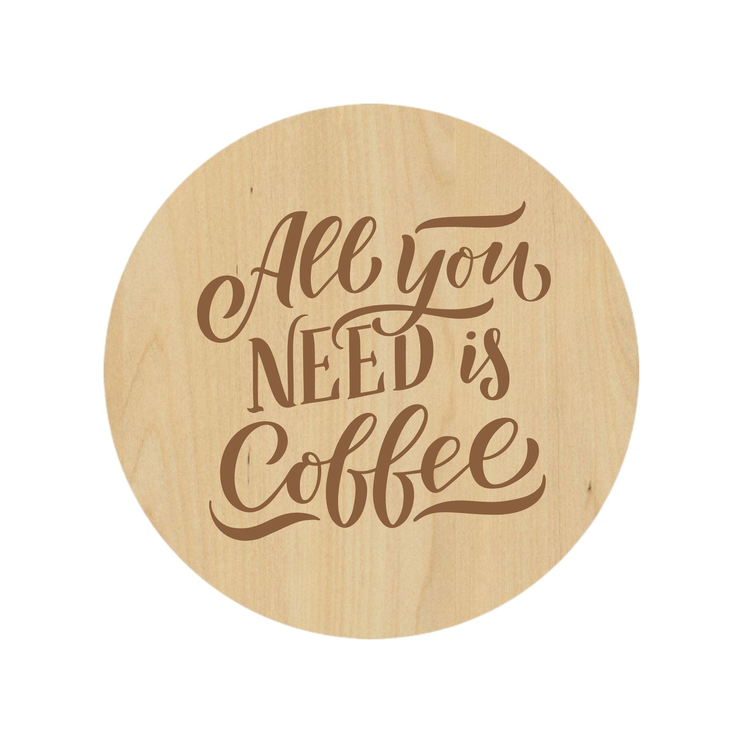 Coffee Needed Coaster - Premium Coasters from Hipster Lasers - Just $10! Shop now at Hipster Lasers