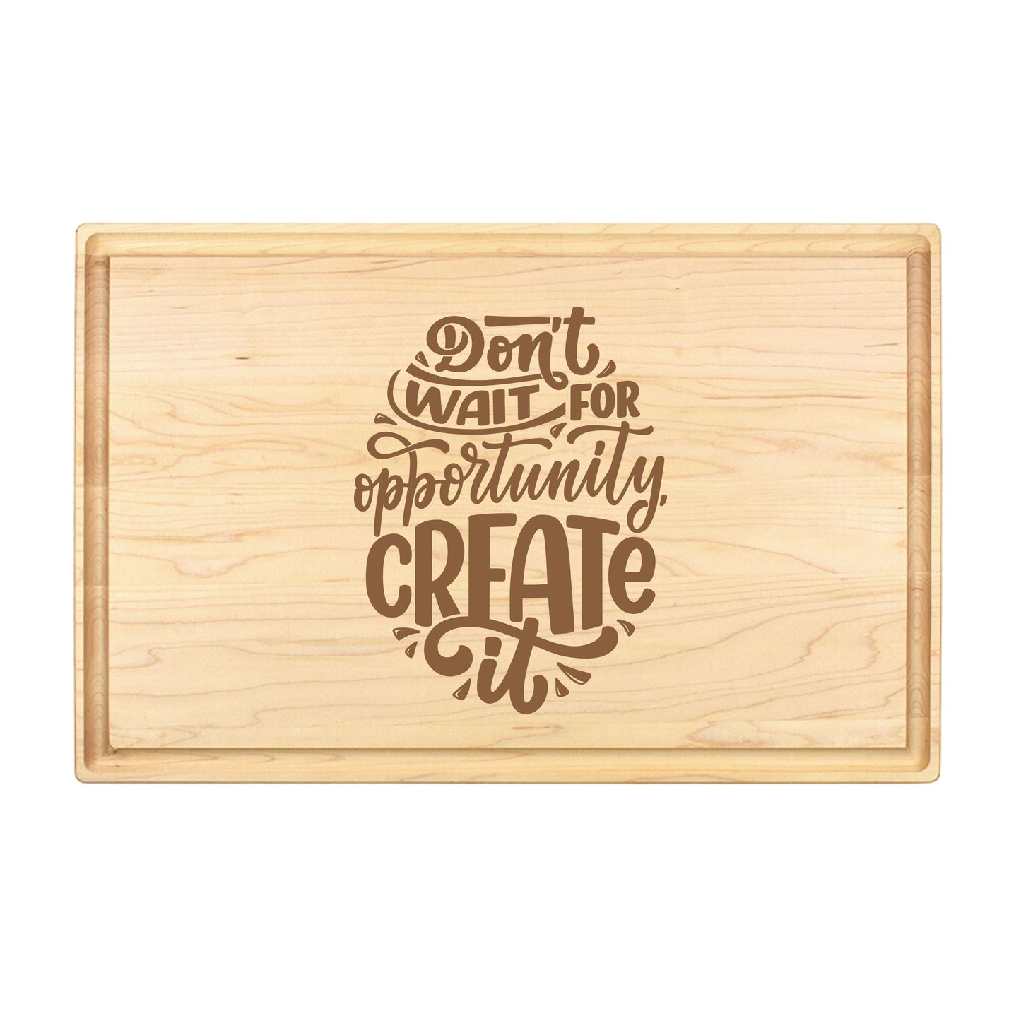 Opportunity Awaits Cutting Board - Premium Cutting Boards from Hipster Lasers - Just $40! Shop now at Hipster Lasers