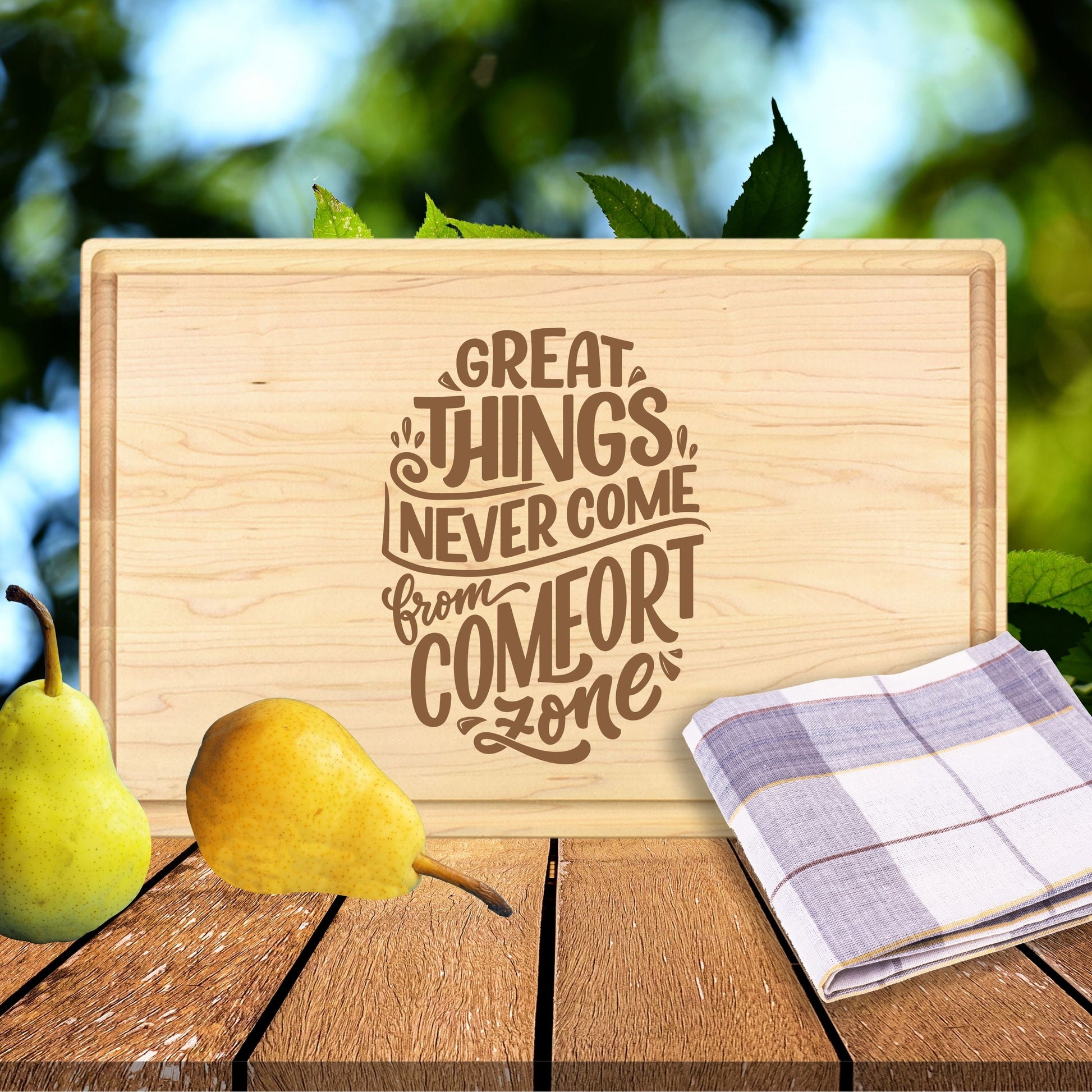 Motivational Masterpiece Cutting Board - Premium Cutting Boards from Hipster Lasers - Just $40! Shop now at Hipster Lasers