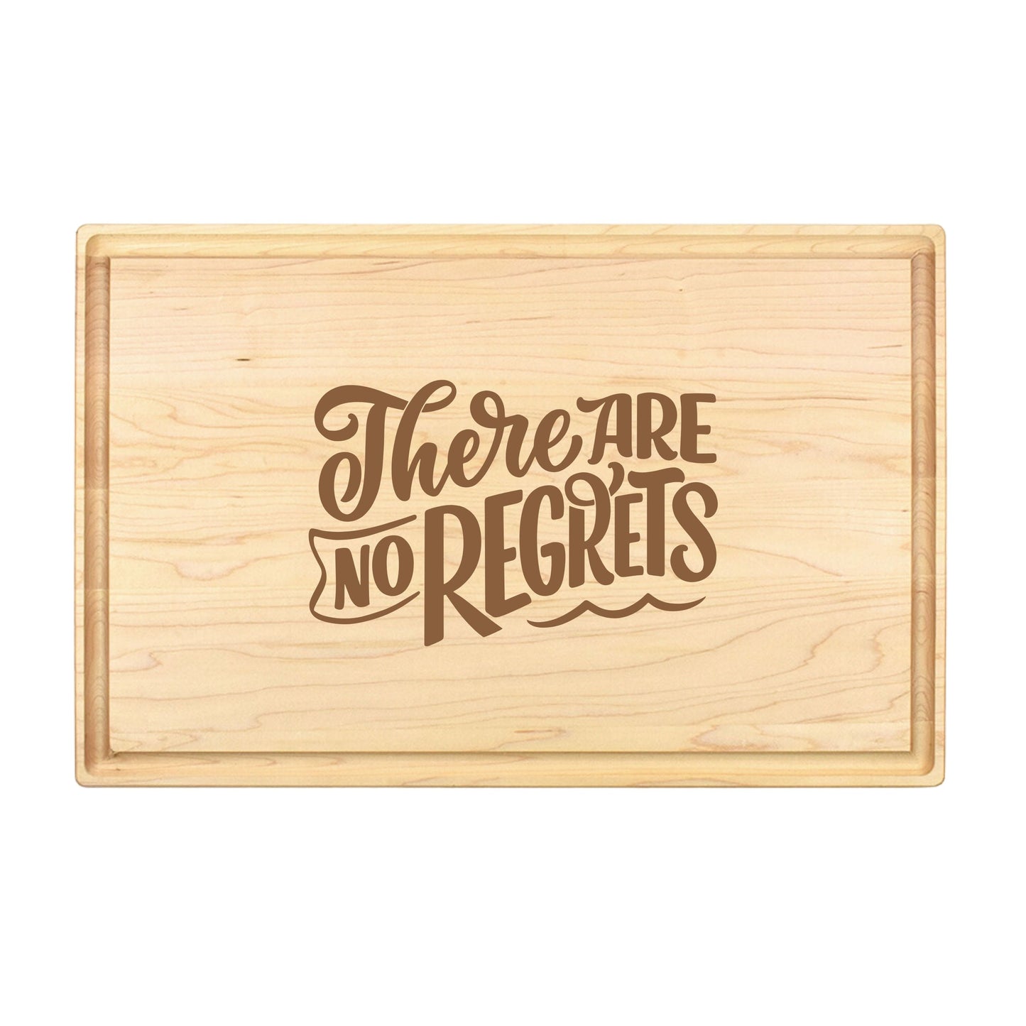 No Regrets Cutting Board - Premium Cutting Boards from Hipster Lasers - Just $40! Shop now at Hipster Lasers