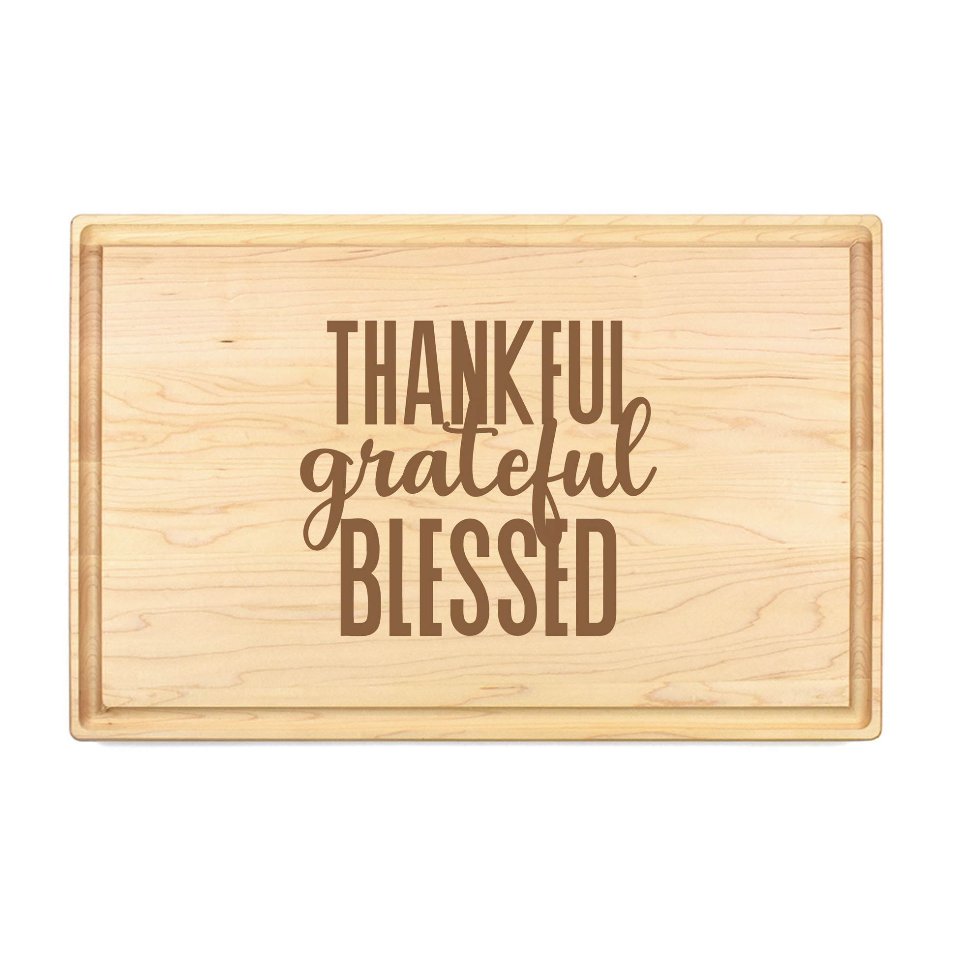 Thankful Grateful Blessed Cutting Board - Premium Cutting Boards from Hipster Lasers - Just $90! Shop now at Hipsterlasers