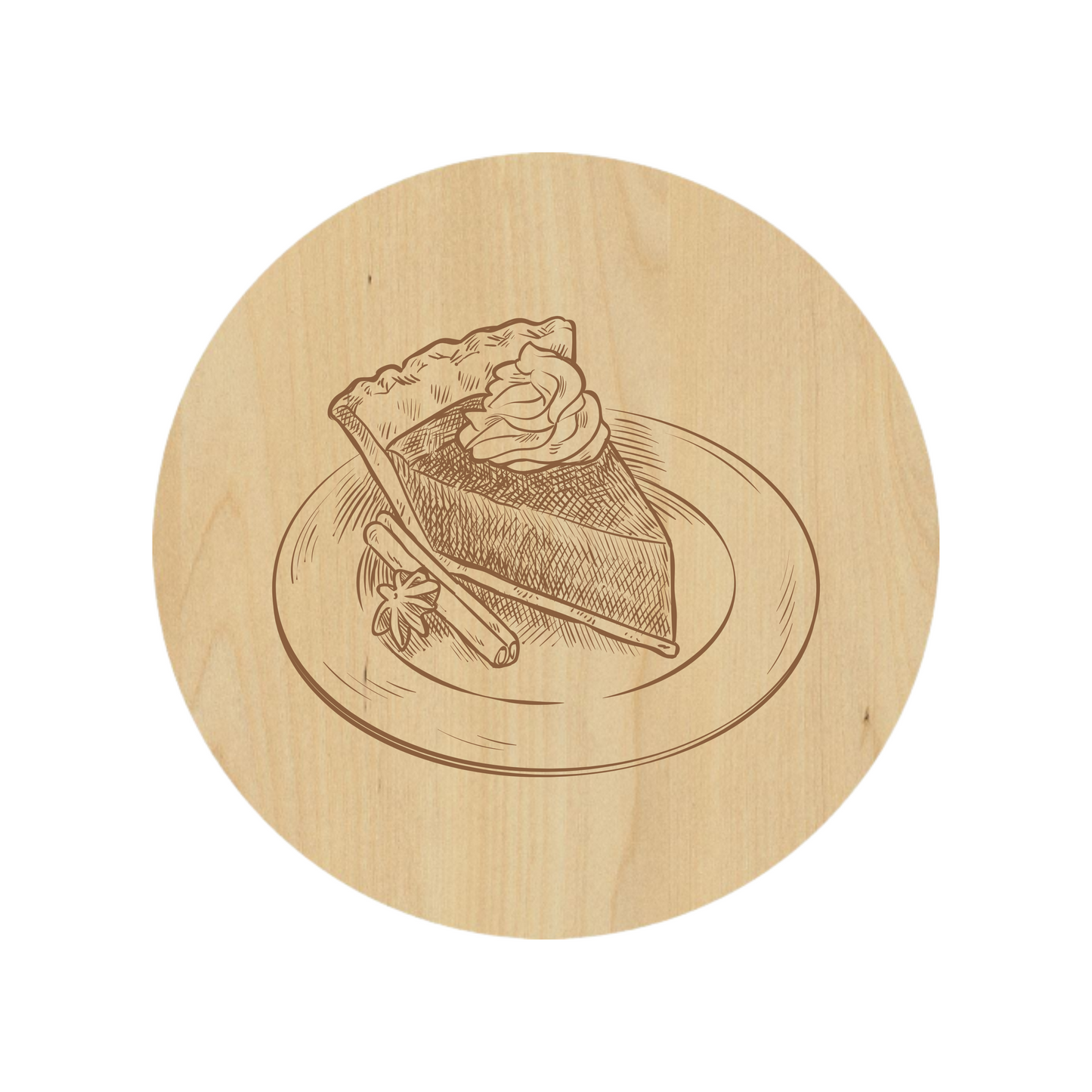 Pie A La Mode Coaster - Premium Coasters from Hipster Lasers - Just $10! Shop now at Hipster Lasers