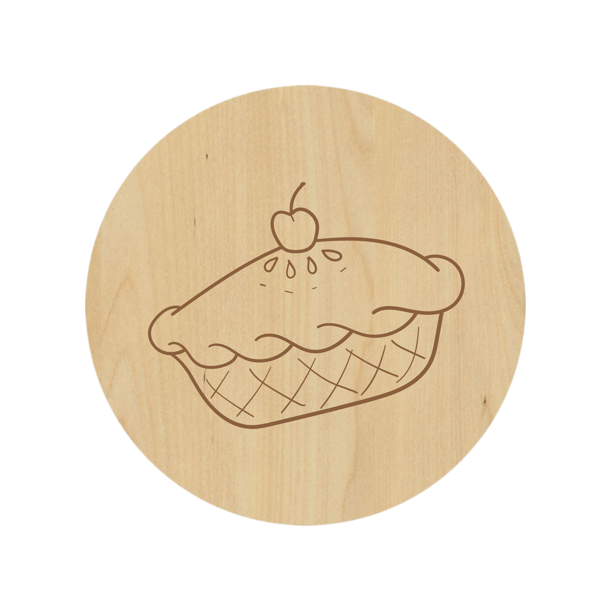 Pie Love Coaster - Premium Coasters from Hipster Lasers - Just $10! Shop now at Hipster Lasers