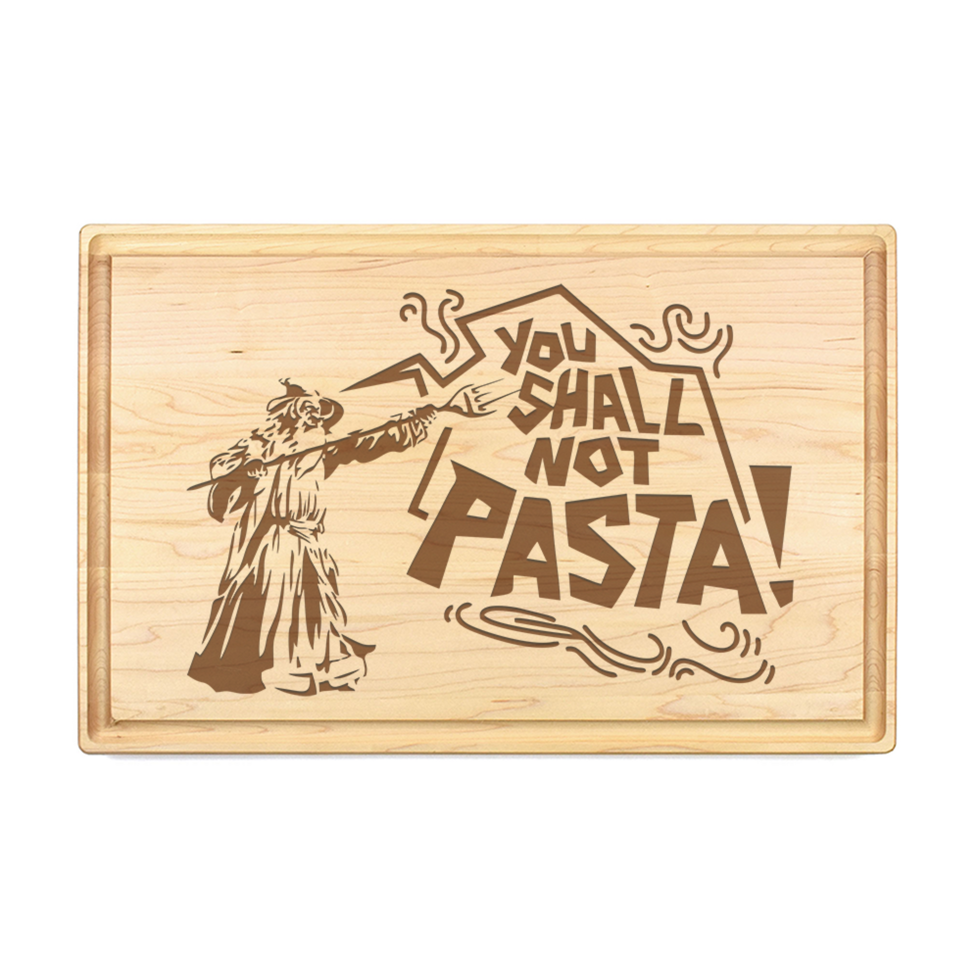 You Shall Not Pasta Cutting Board - Premium Cutting Boards from Hipster Lasers - Just $90! Shop now at Hipster Lasers