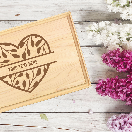 Custom Everlasting Love Cutting Board - Premium Cutting Boards from Hipster Lasers - Just $90! Shop now at Hipster Lasers