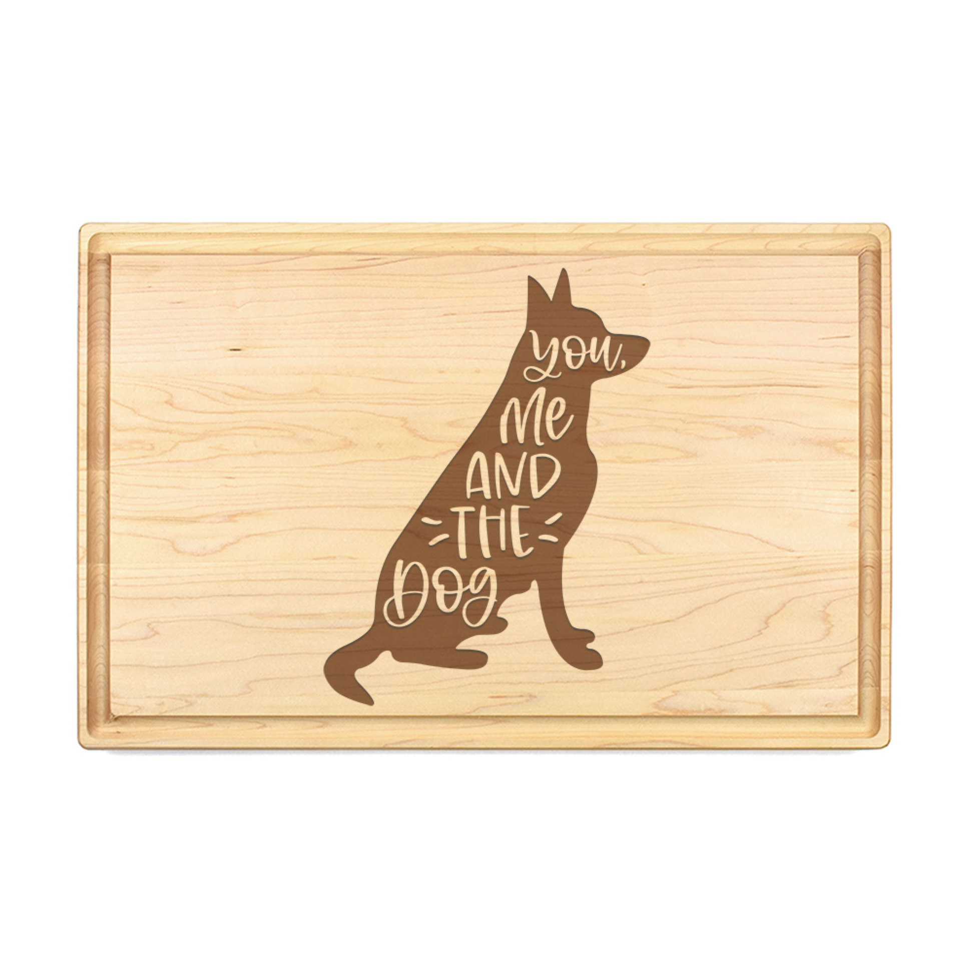 You Me & The Dog Cutting Board - Premium Cutting Boards from Hipster Lasers - Just $90! Shop now at Hipster Lasers
