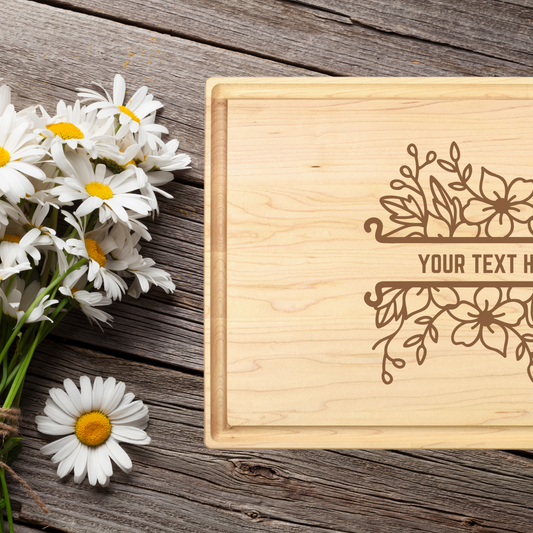 Custom Daisy Hues Cutting Board - Premium Cutting Boards from Hipster Lasers - Just $90! Shop now at Hipster Lasers