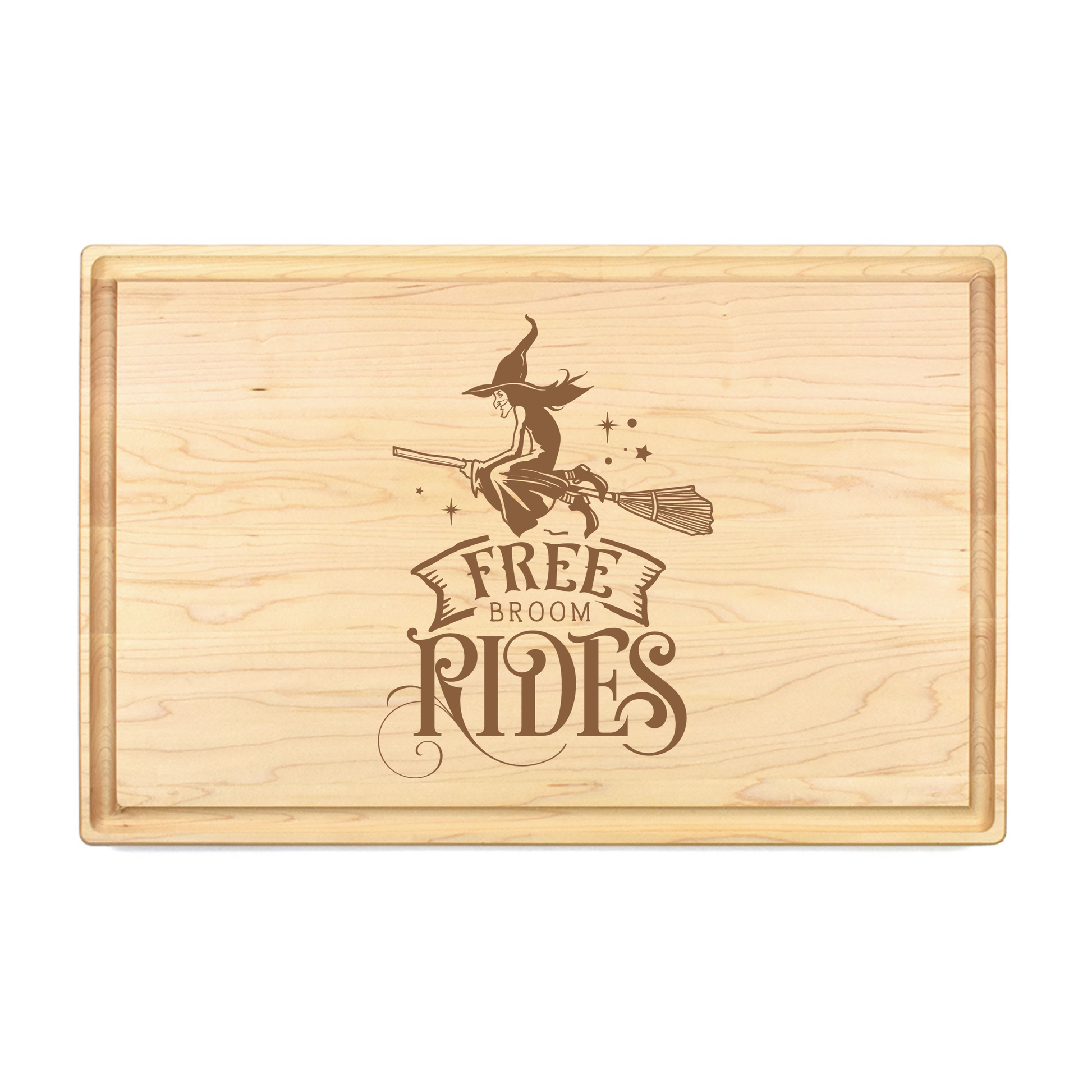 Free Broom Rides Cutting Board - Premium Cutting Boards from Hipsterlasers - Just $90! Shop now at Hipsterlasers