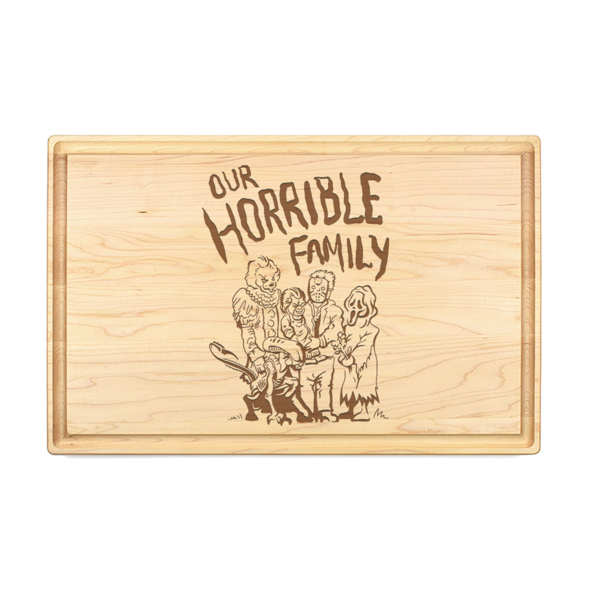 Horrible Family Cutting Board - Premium Cutting Boards from Hipster Lasers - Just $90! Shop now at Hipsterlasers