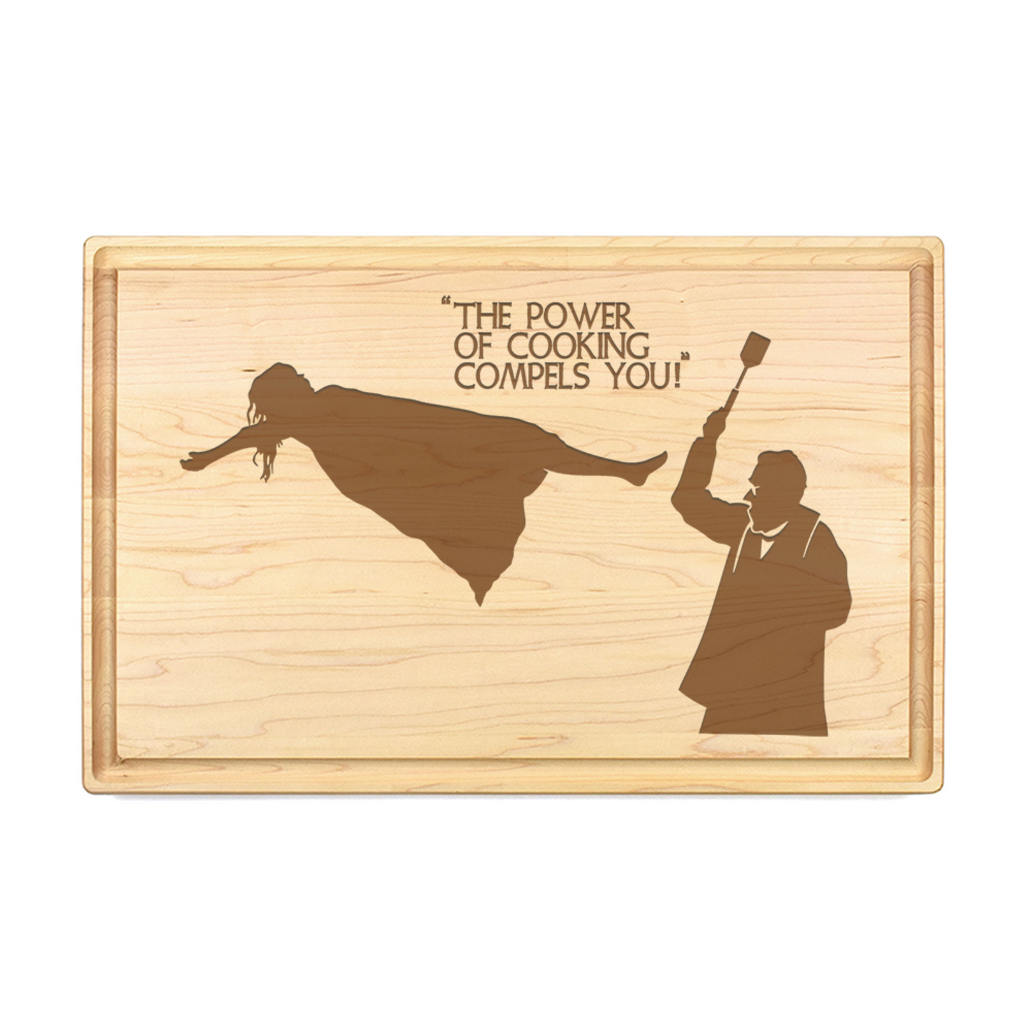 The Power Of Cooking Compels You Cutting Board - Premium Cutting Boards from Hipster Lasers - Just $90! Shop now at Hipsterlasers