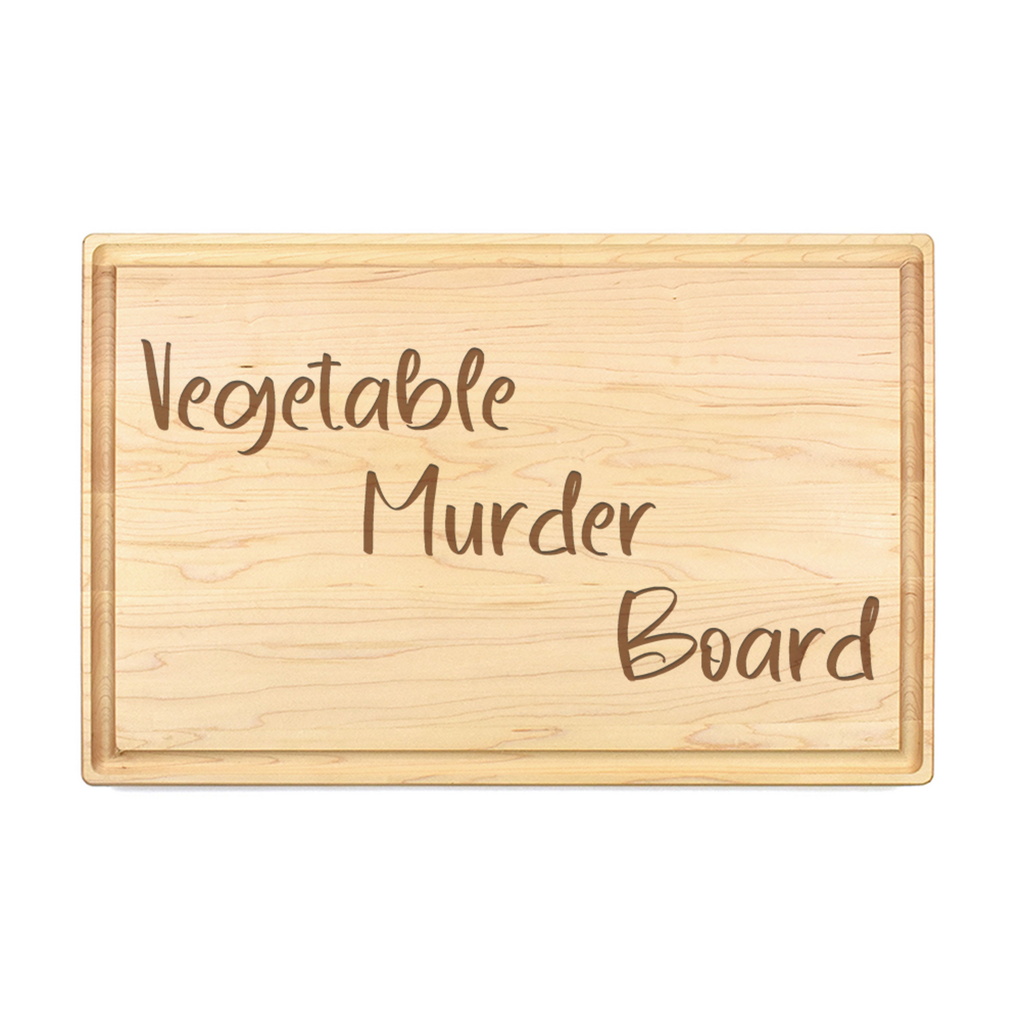 Vegetable Murder Board Cutting Board - Premium Cutting Boards from Hipster Lasers - Just $90! Shop now at Hipsterlasers