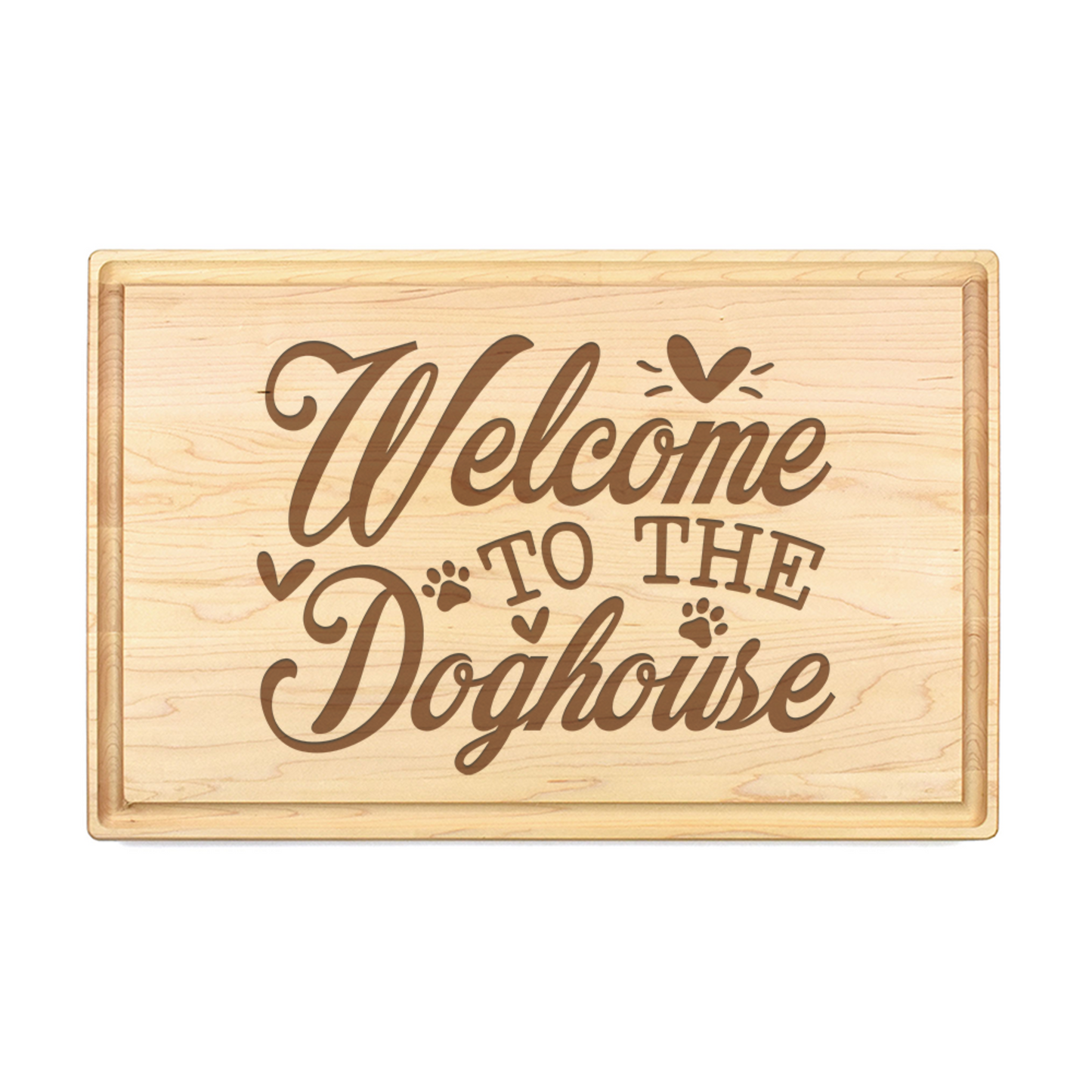 Welcome To The Doghouse Cutting Board