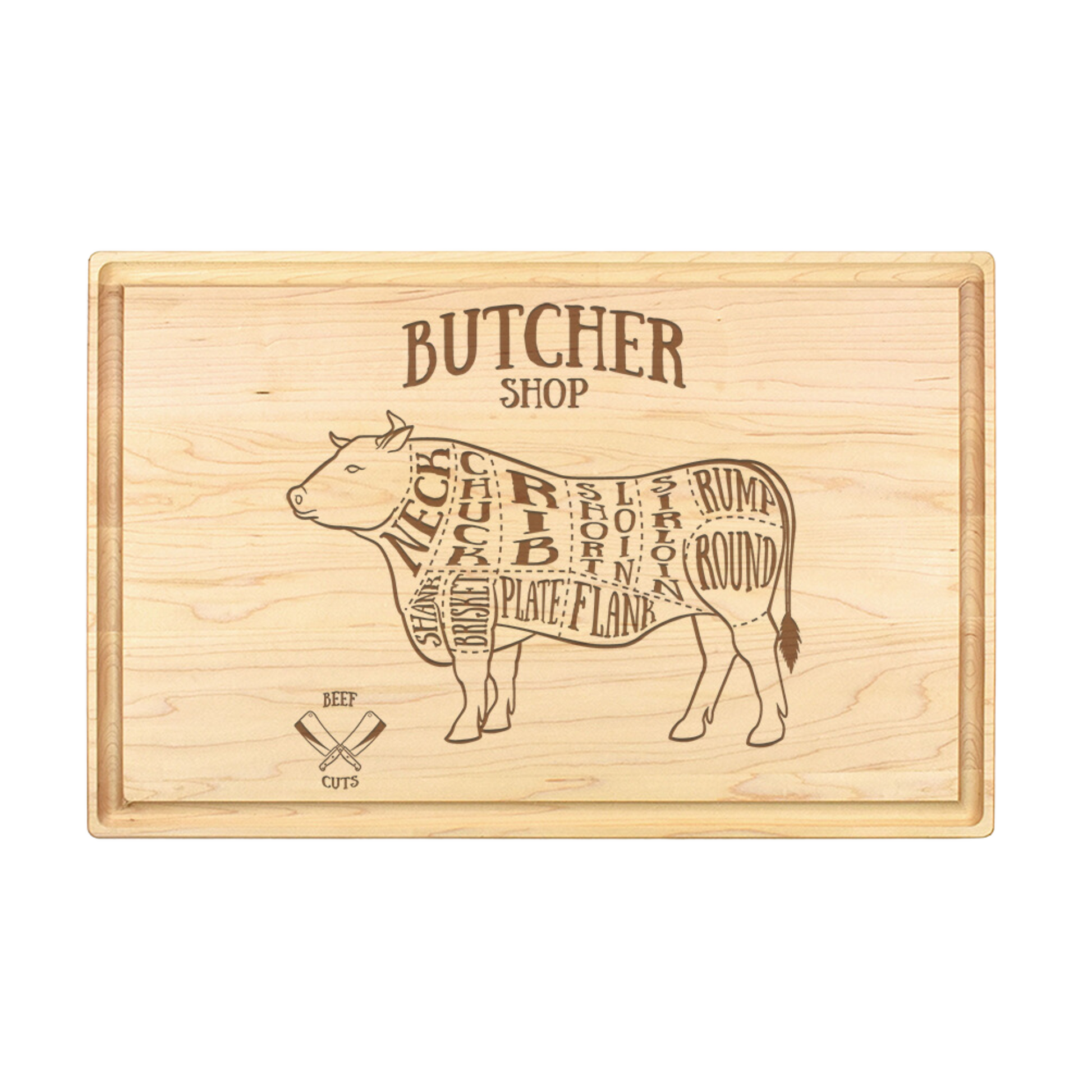 Beef Cuts Cutting Board - Premium Cutting Boards from Hipster Lasers - Just $90! Shop now at Hipsterlasers