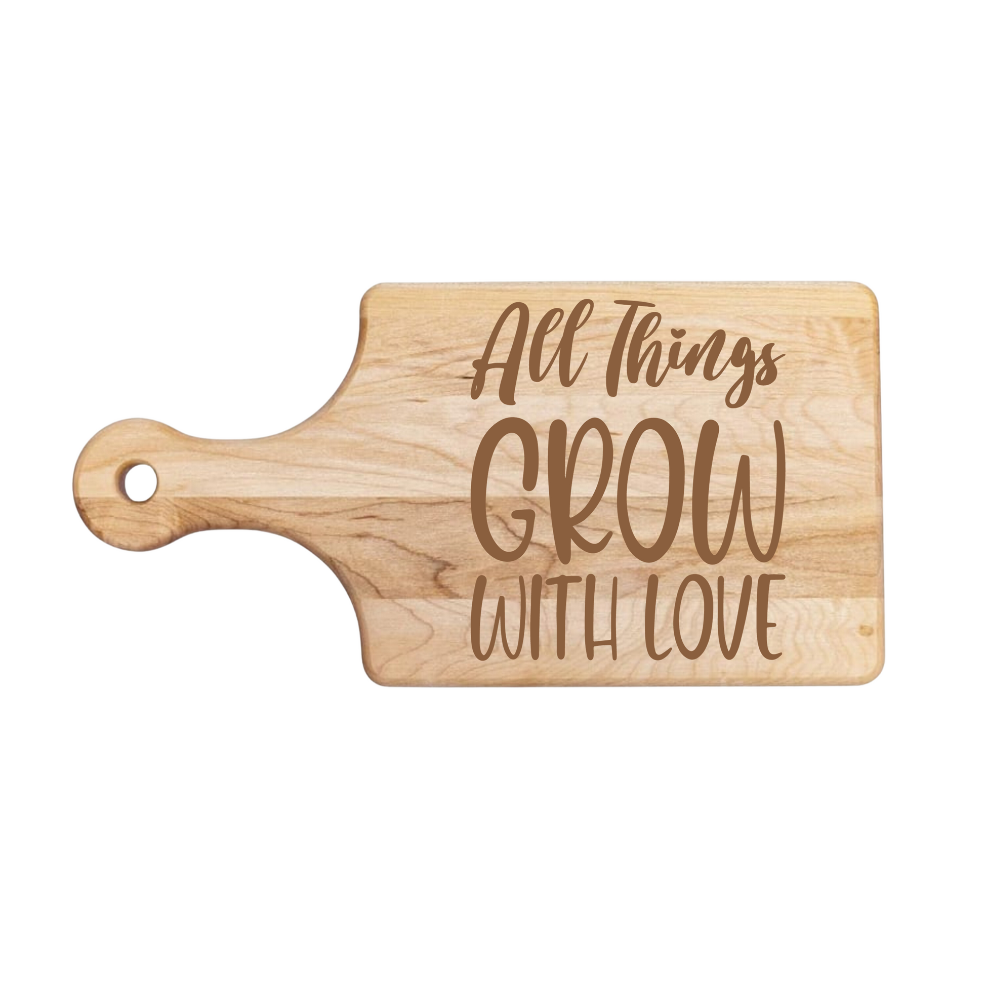 All Things Grow With Love Cutting Board - Premium Cutting Boards from Hipster Lasers - Just $70! Shop now at Hipster Lasers